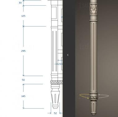 Legs (NJ_0884) 3D model for CNC machine